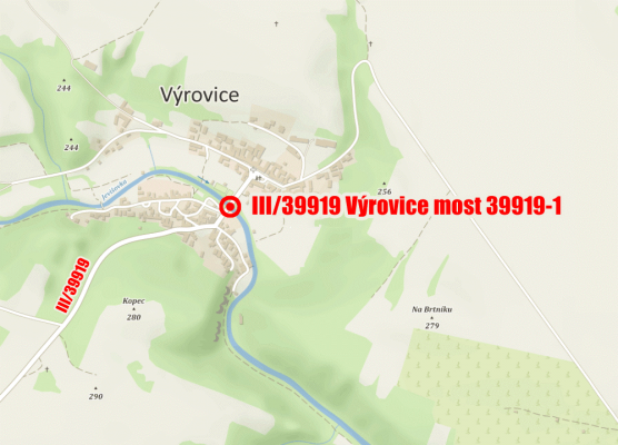 III/39919 Výrovice most ev.č. 39919-1