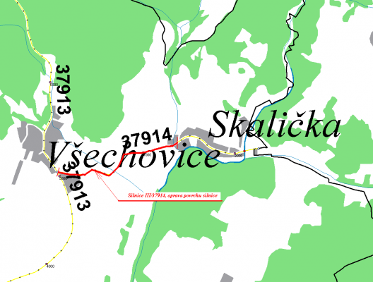 III/37914 Všechovice - Skalička