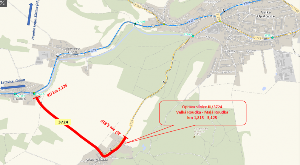 III/3724 Velká Roudka - Malá Roudka