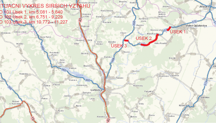 II/372 Velké Opatovice-Chlum, 1. etapa