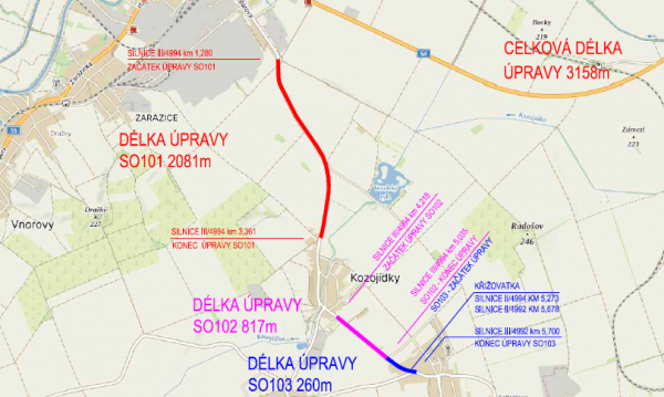 III/4994 Veselí nad Moravou - Hroznová Lhota