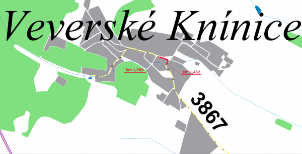 III/3867 Veverské Knínice průtah