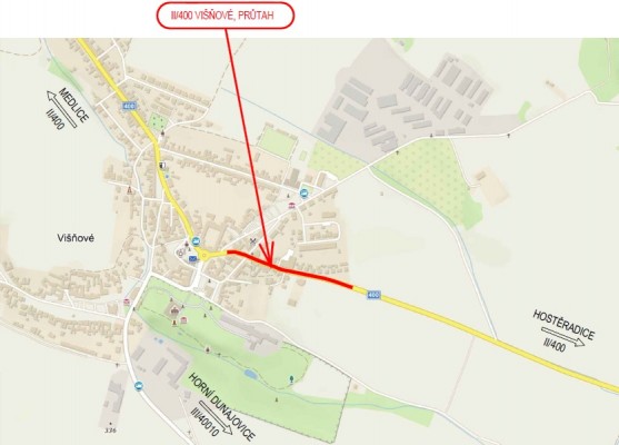 II/400 Višňové průtah
