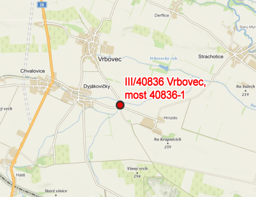 III/40836 Vrbovec, most 40836-1