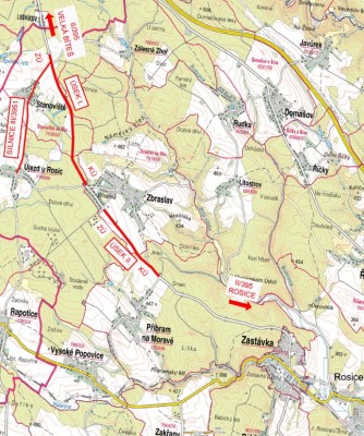 II/395 Zastávka - hr. kraje II. úsek