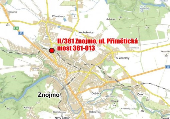 II/361 Znojmo, Přímětická most ev.č. 361-013