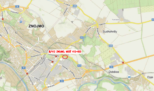 II/412 Znojmo, most 412-003