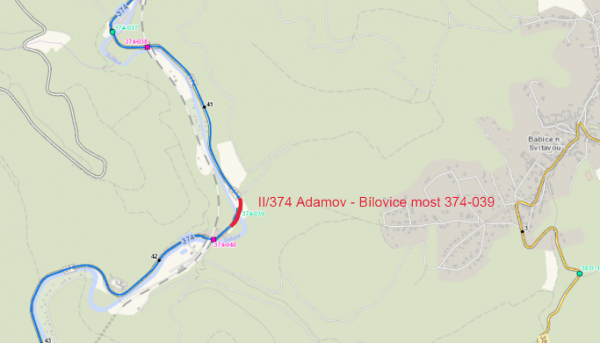 II/374 Adamov - Bílovice most ev.č. 374-039