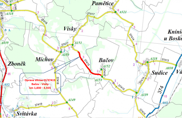 III/37415,16 Bačov - Vísky