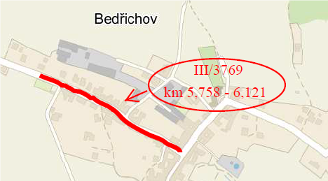 III/3769 Bedřichov průtah II. stavba