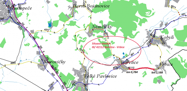 III/42112 Bořetice-Vrbice