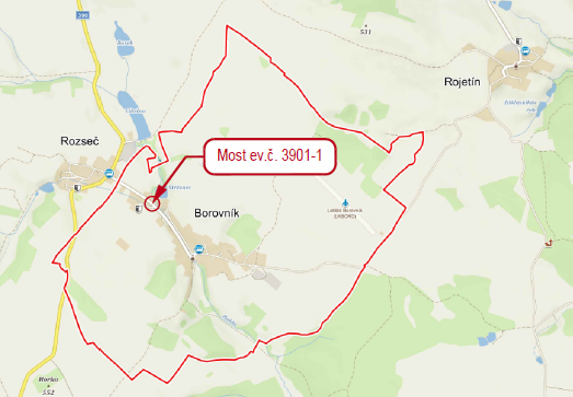 III/3901 Borovník most ev.č. 3901-1
