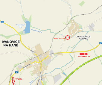 III/43313 Chvalkovice na Hané, most ev.č. 43313-1