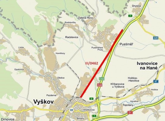 III/0462 Drysice – Vyškov