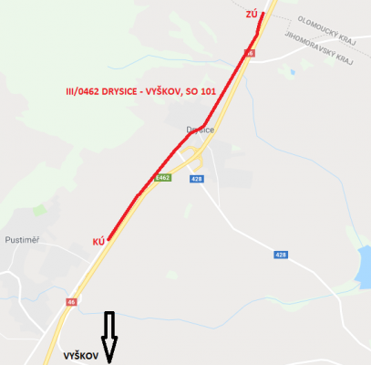 III/0462 Drysice - Vyškov, SO 101