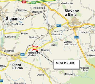 II/416 Hostěrádky, most ev.č. 416-006