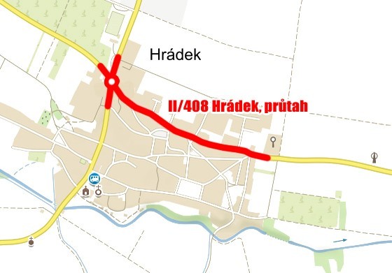 II/408 Hrádek průtah