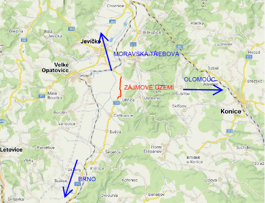 II/374 Hranice Pardubického kraje - Uhřice