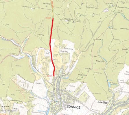 II/431 Hranice okresu - Ždánice