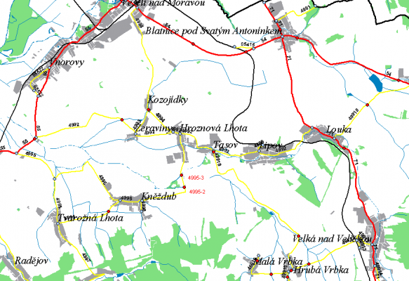 III/4995 Hroznová Lhota most ev.č. 4995–3