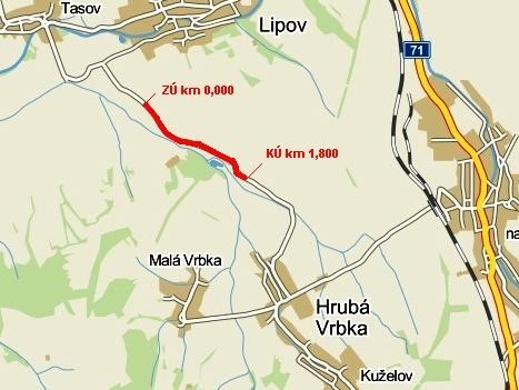 III/49918 Tasov – Hrubá Vrbka, I. stavba