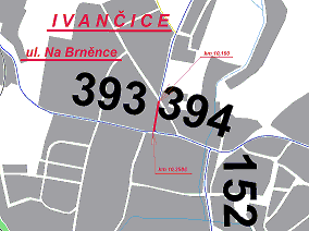 II/393, 394 Ivančice ul. Na Brněnce