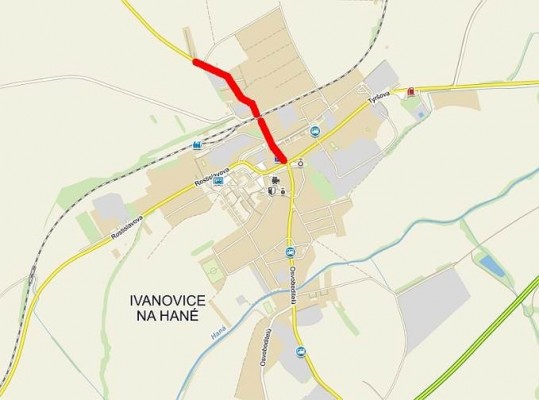 II/428 Ivanovice na Hané - křižovatka I/47