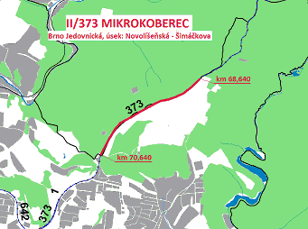 Mikrokoberce 2016 - II/373 Brno Jedovnická (Novolíšeňská -Šimáčkova)