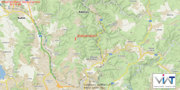 III/37915 Bílovice n.S., Lesní škola Jezírko