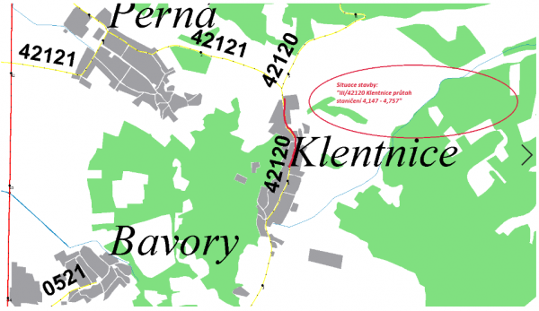 III/42120 Klentnice průtah