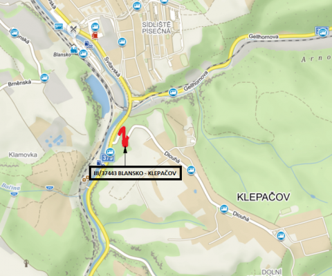 III/37443 Blansko - Klepačov