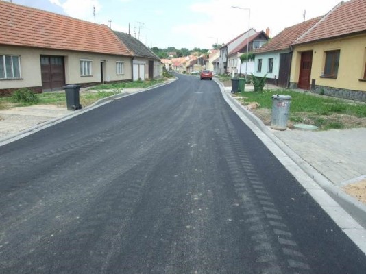 III/41911 Kobeřice - po výstavbě kanalizace