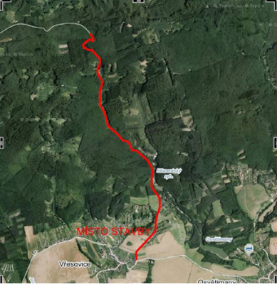 III/43230 hranice kraje od Koryčan - Vřesovice
