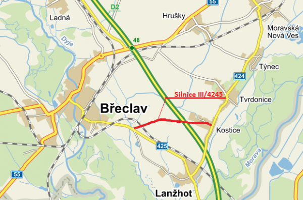 III/4245 Kostická Váha - Kostice