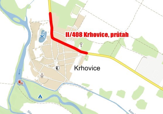 II/408 Krhovice průtah