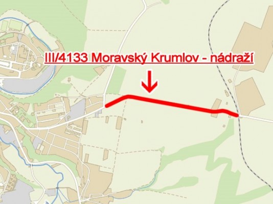 III/4133 Moravský Krumlov - nádraží