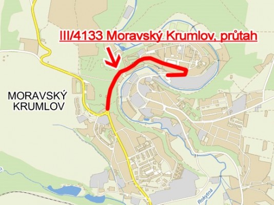 III/4133 Moravský Krumlov, průtah