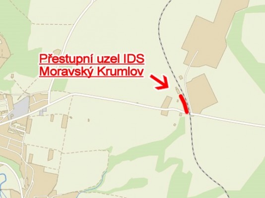 II/4133 Přestupní uzel IDS Moravský Krumlov