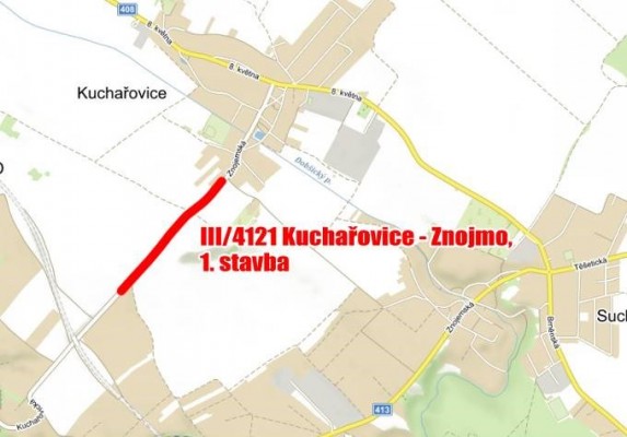 III/4121 Kuchařovice – Znojmo, I. stavba