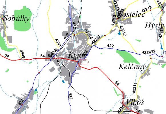 II/422 Kyjov – křižovatka Palackého, Havlíčkova, Brandlova