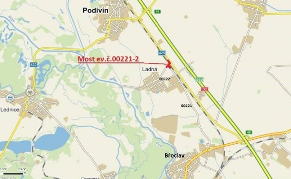 III/00221 Ladná most nad žel. ev.č. 00221-2