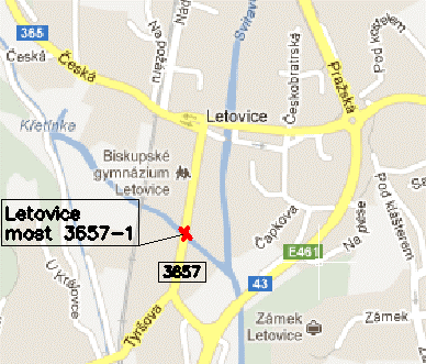 III/3657 Letovice, most ev.č. 3657-1