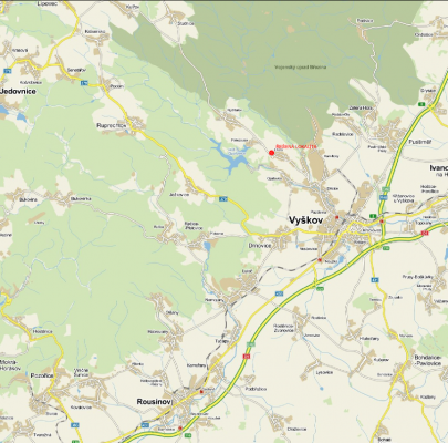 III/37728 Dědice - Lhota vjezdová brána