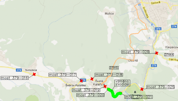 II/379 Lipůvka - Blansko - bezpečnostní zařízení