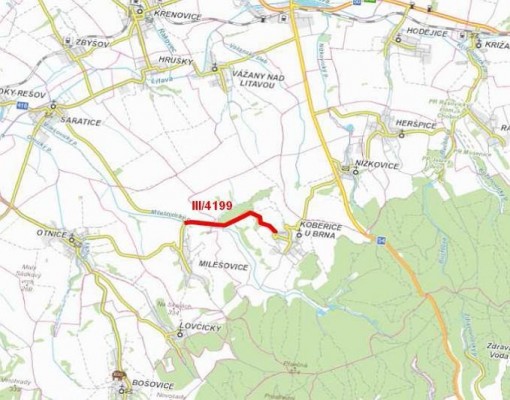 III/4199 Milešovice - Kobeřice