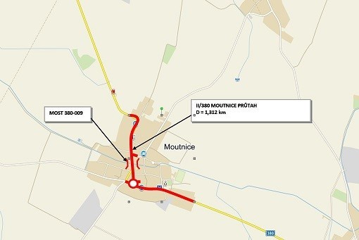 II/380 Moutnice průtah