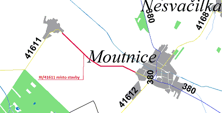 III/41611 Moutnice - Jalovisko
