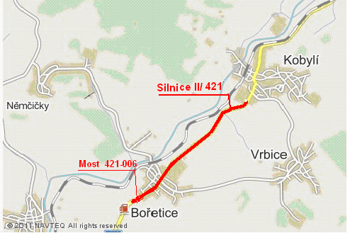 II/421 Bořetice průtah - Kobylí