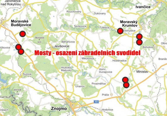 Mosty - osazení zábradelních svodidel