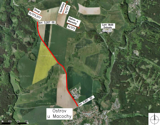 III/37363 Ostrov u Macochy 3. stavba